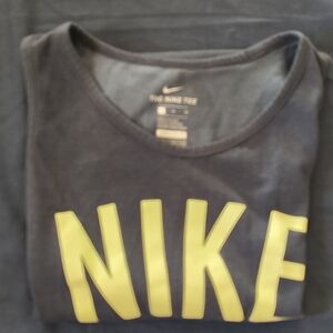 Nike Black Tee with Yellow Logo